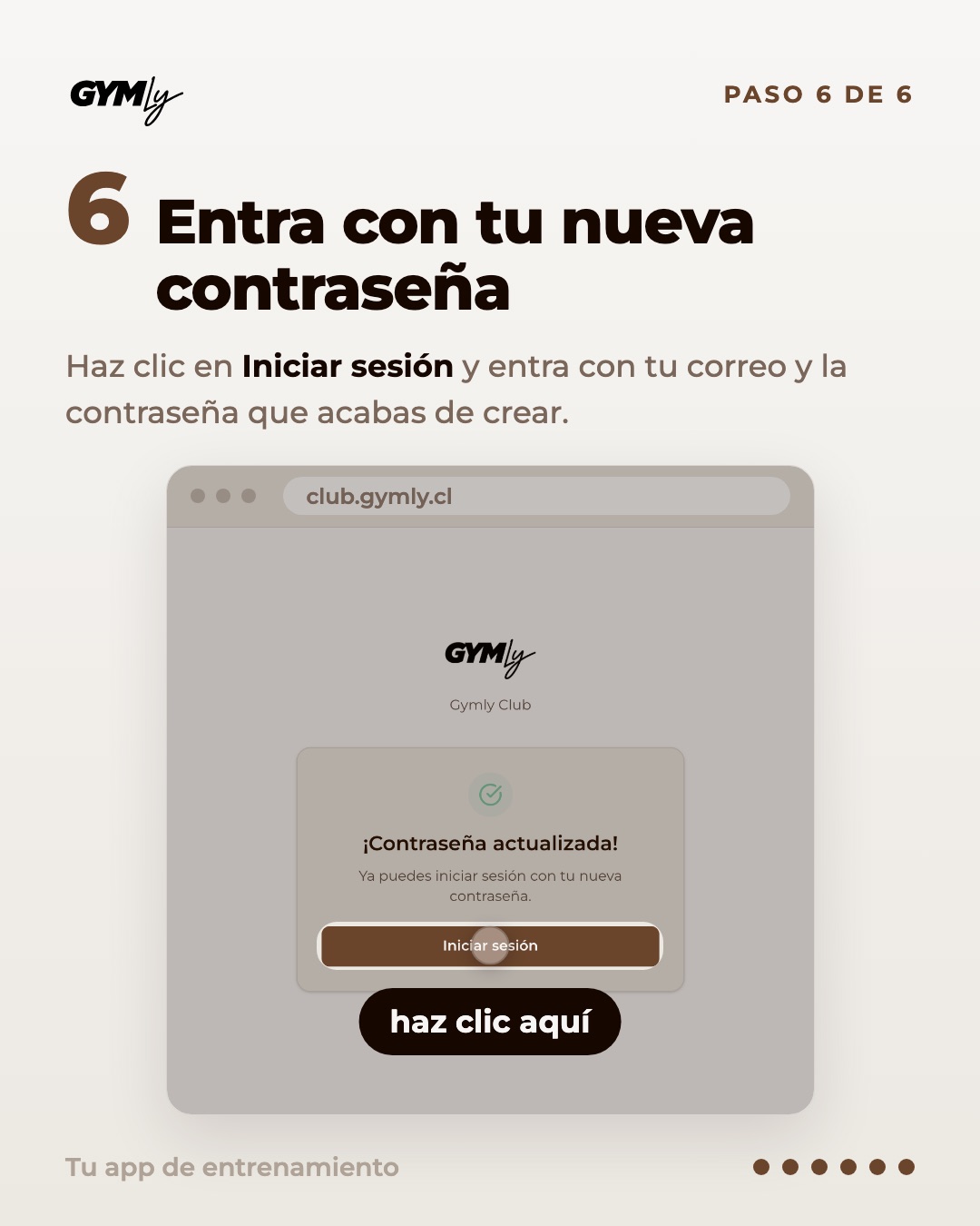 Entra con tu nueva contraseña. Haz clic en Iniciar sesión y entra con tu correo y la contraseña que acabas de crear.
